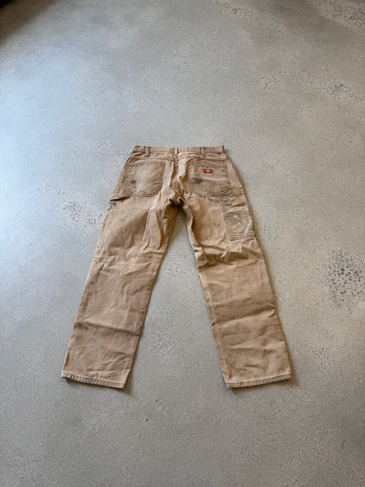 Vintage Dickies Tan Painted Work Pants