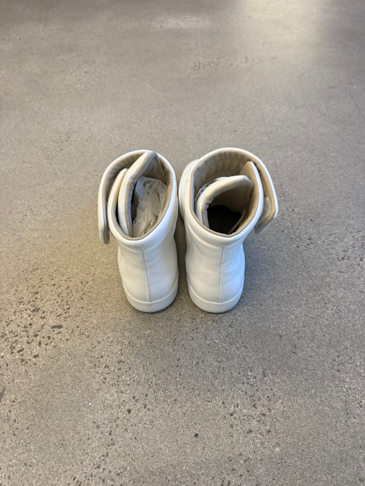 Maison Margiela White Future Leather High Tops