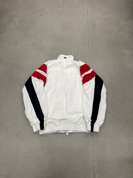 Balenciaga White Red 3B Sports Icon Tracksuit Jacket