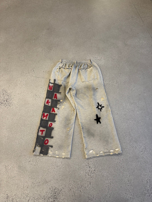 Satoshi Nakamoto Gray Get What I Want Sweatpants