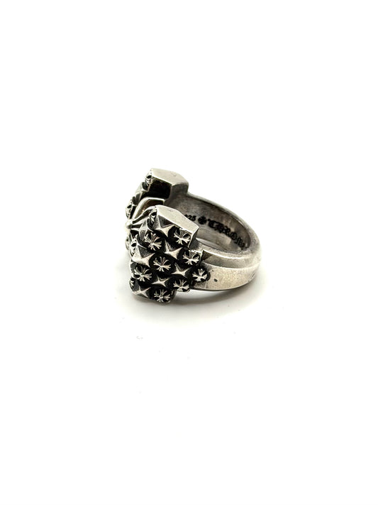 Chrome Hearts Deco Plus Silver Ring