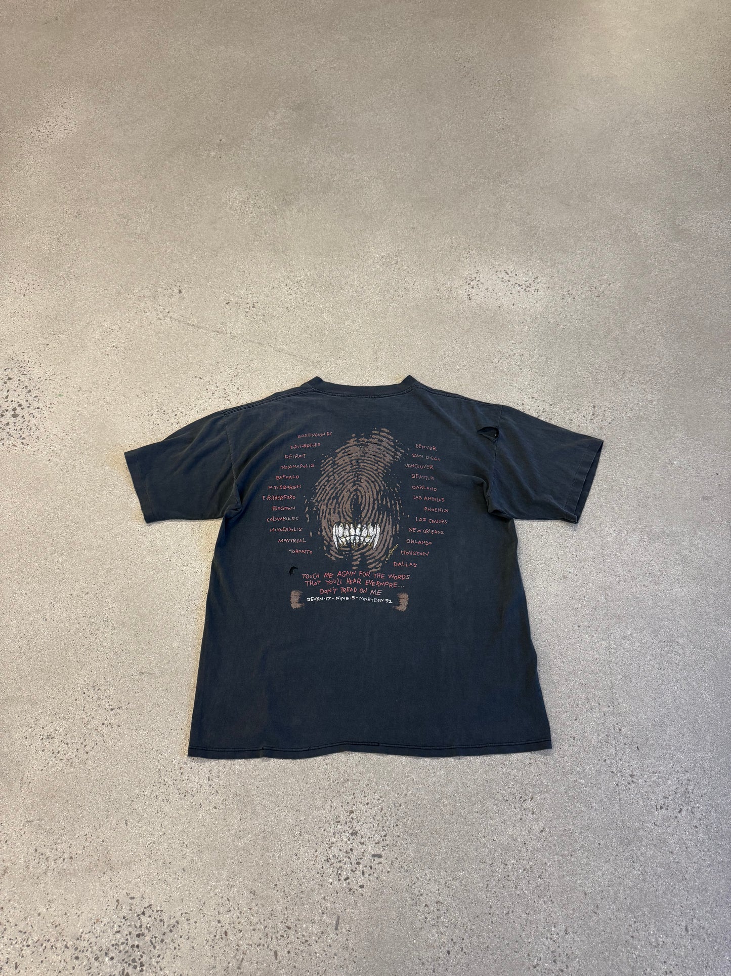 Vintage Metallica Don't Tread On Me Tee
