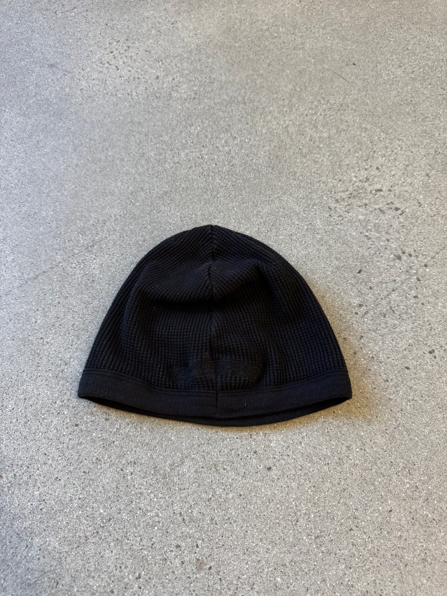 Chrome Hearts Vintage Black Vine Dagger Thermal Skully Beanie