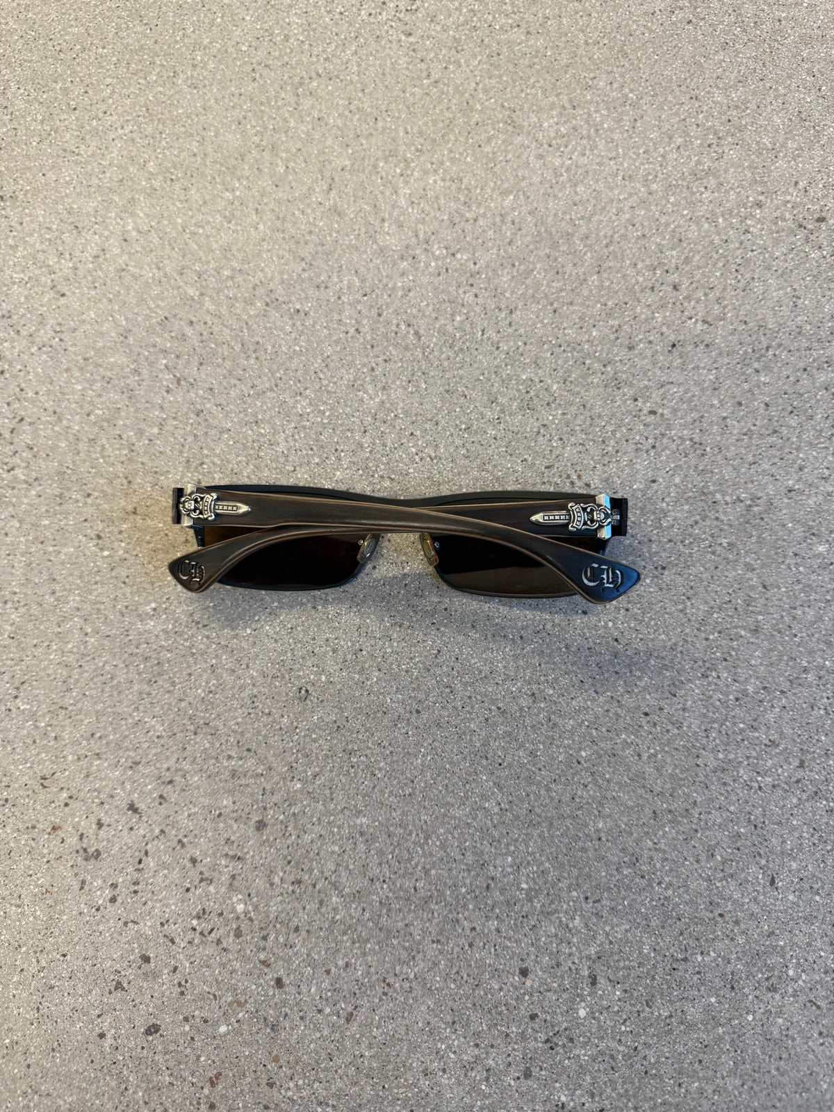 Chrome Hearts Brown Throat Coat Sunglasses