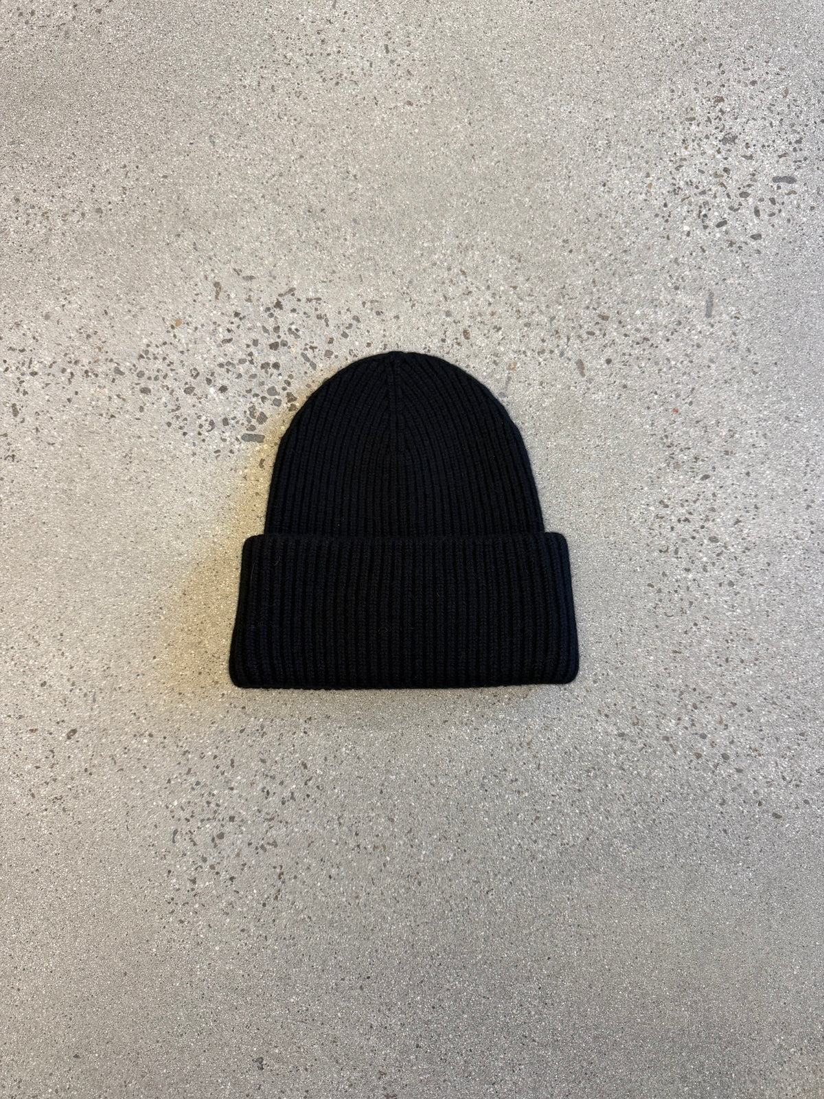 Chanel Black CC Cashmere Beanie