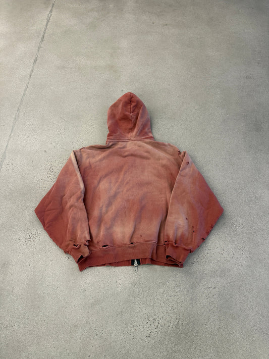 Satoshi Nakamoto Red 1969 Rock Zipup Hoodie