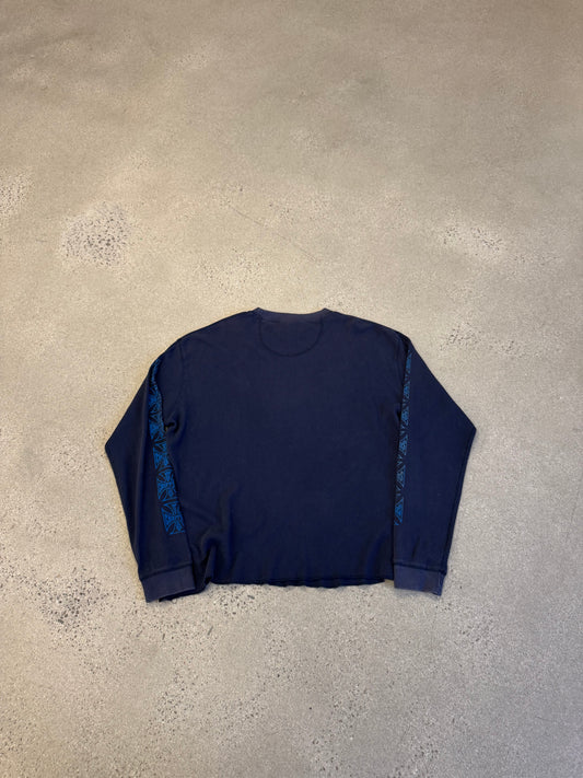 Vintage Navy West Coast Choppers Motorcycle Thermal Longsleeve