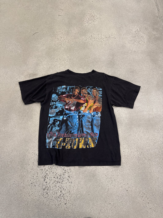 Vintage H-Town A Thin Life Between Love and Hate Rap Tee