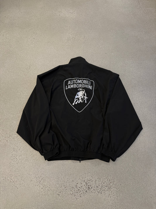 Balenciaga Lamborghini Black White Logo Track Jacket