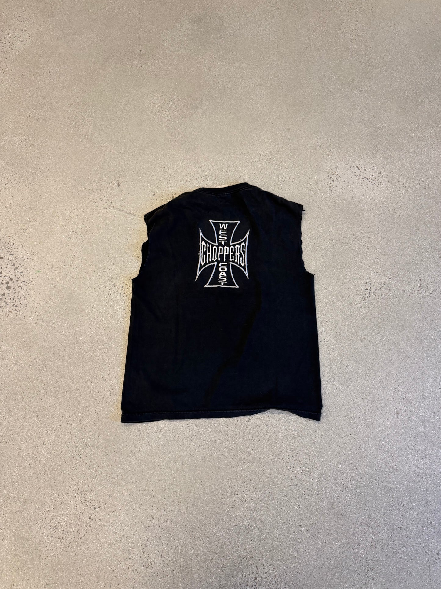 Vintage West Coast Choppers Stitched Cutoff Tee