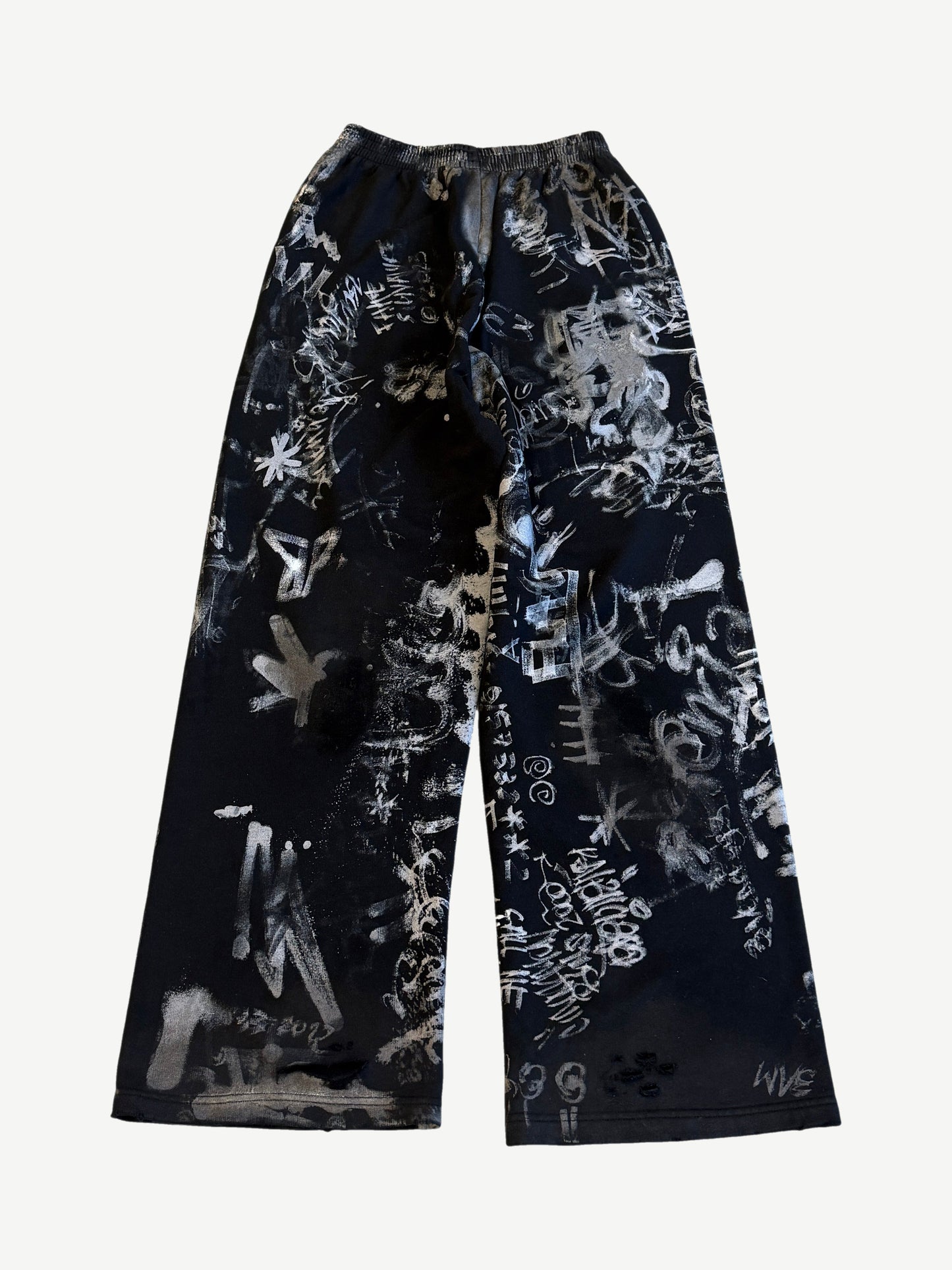 Balenciaga Black Skater Graffiti Sweatpants