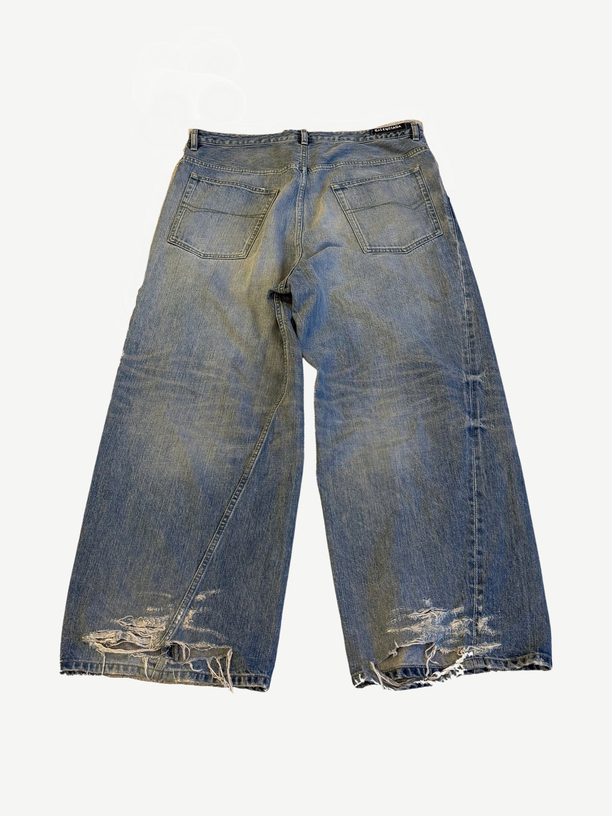 Balenciaga Blue Twisted Seam Jeans