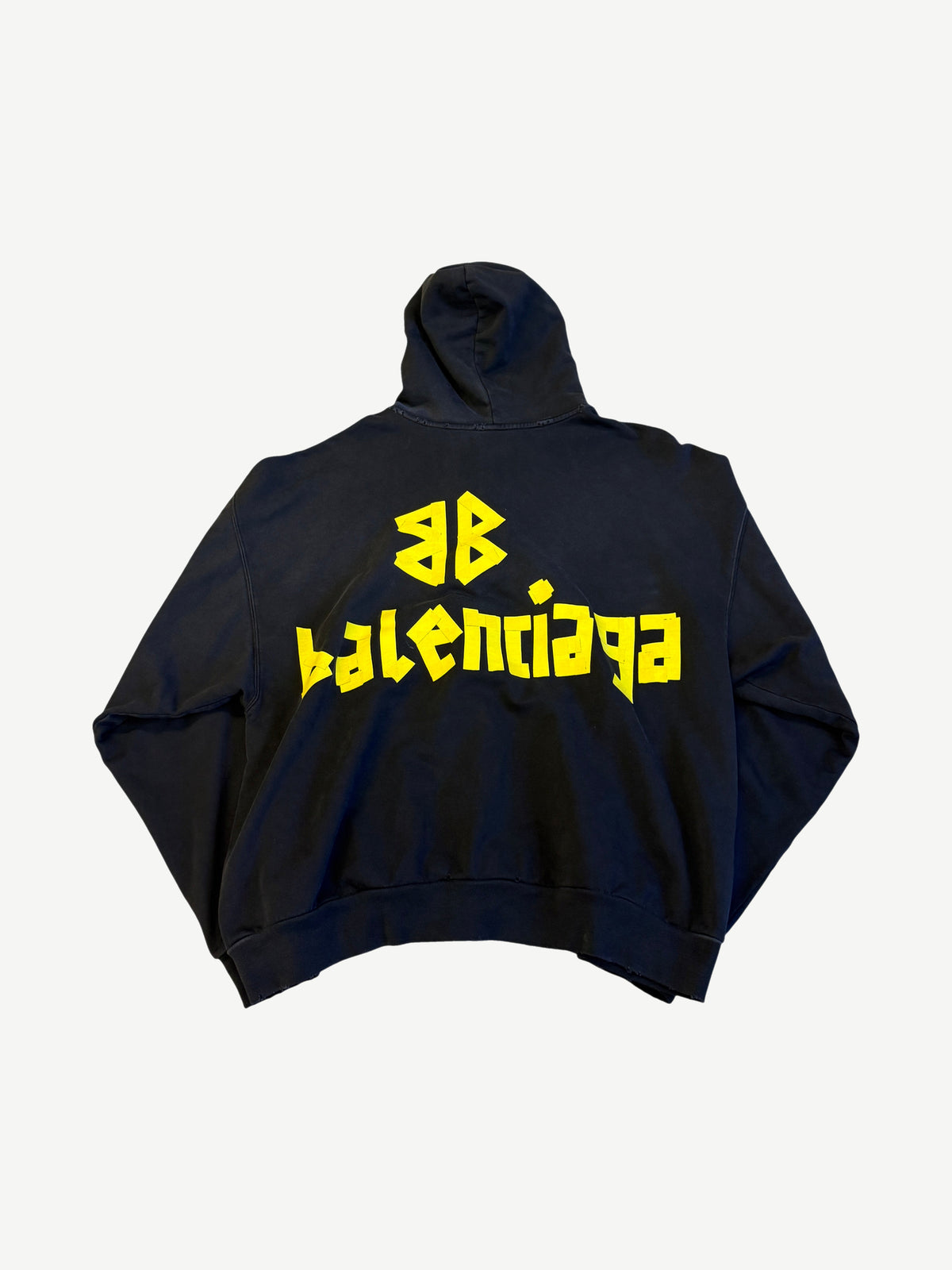 Balenciaga Navy Tape Logo Zipup