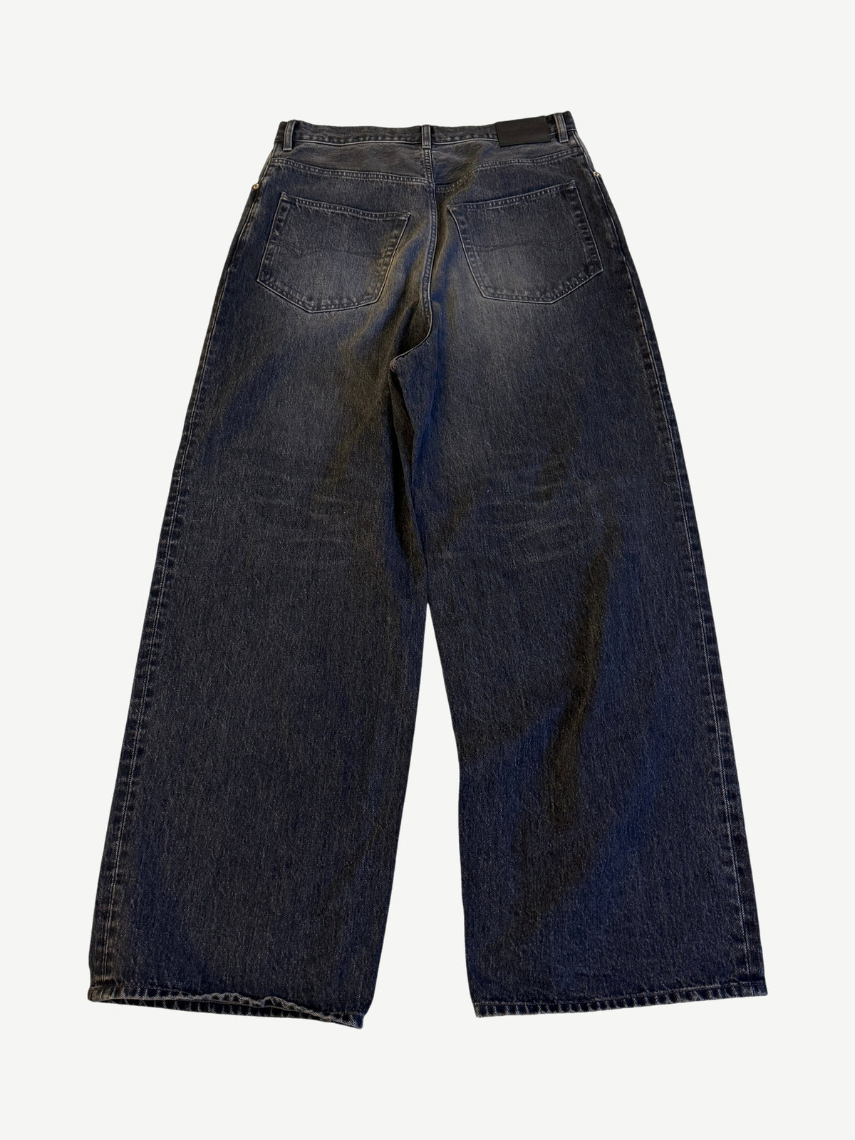 Balenciaga Washed Black Baggy Jeans