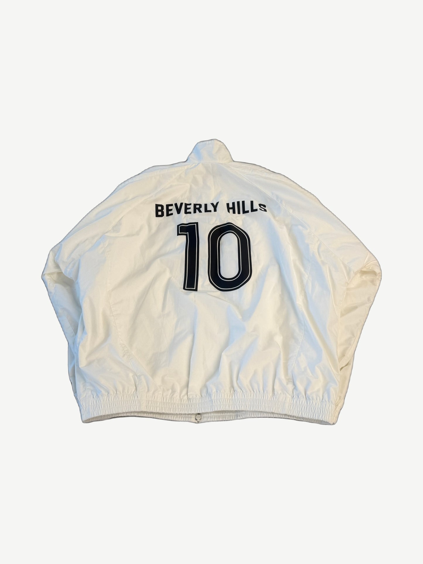 Balenciaga White Beverly Hills Soccer Crest Track Jacket