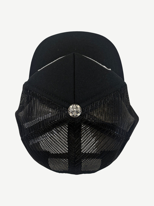 Black Chrome Hearts Honolulu CH Trucker Hat