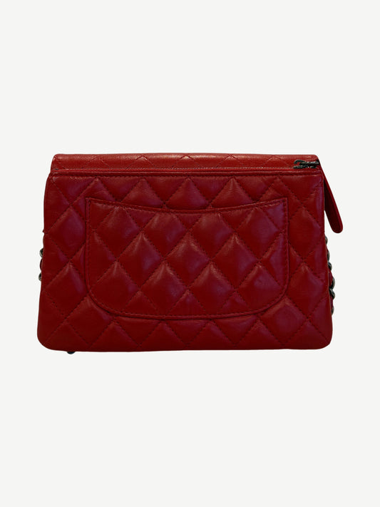 Chanel Paris-Salzburg Red Multi Flap Quilted Lambskin Bag