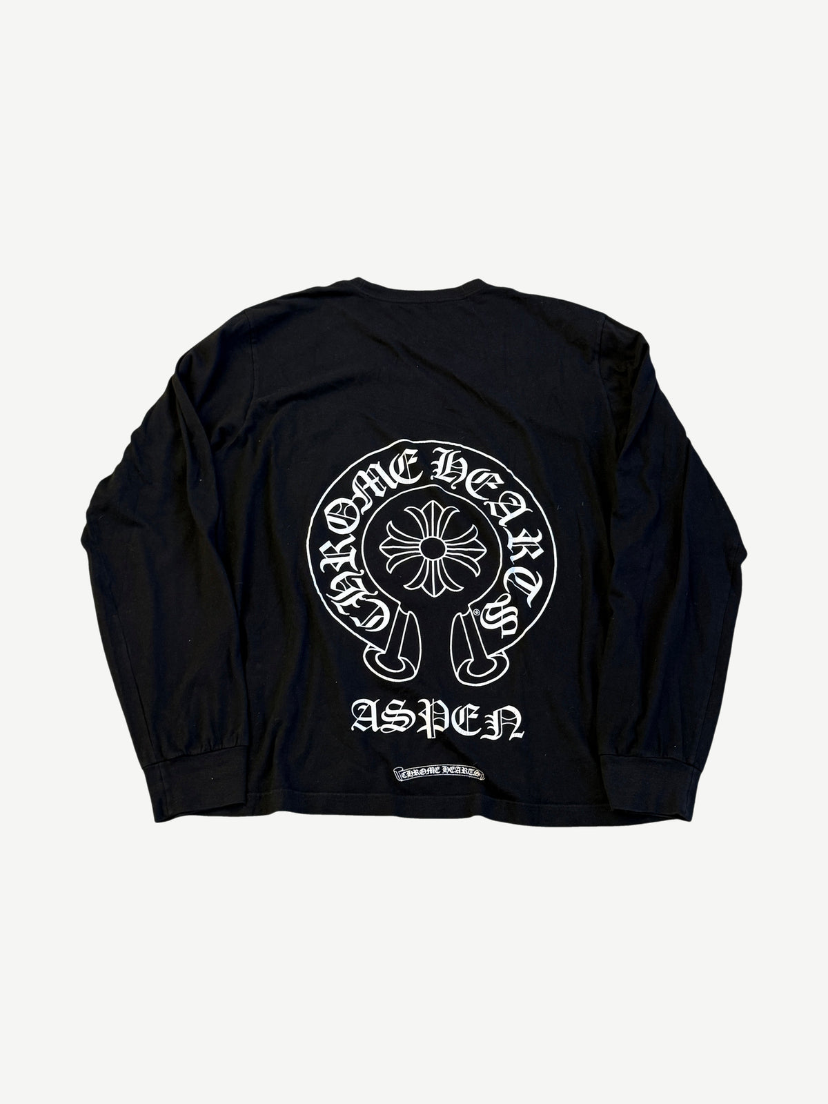 Chrome Hearts Black Aspen Exclusive Horseshoe Floral Longsleeve