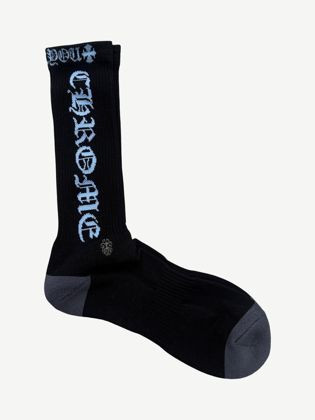 Chrome Hearts Black Blue Single Pair Socks