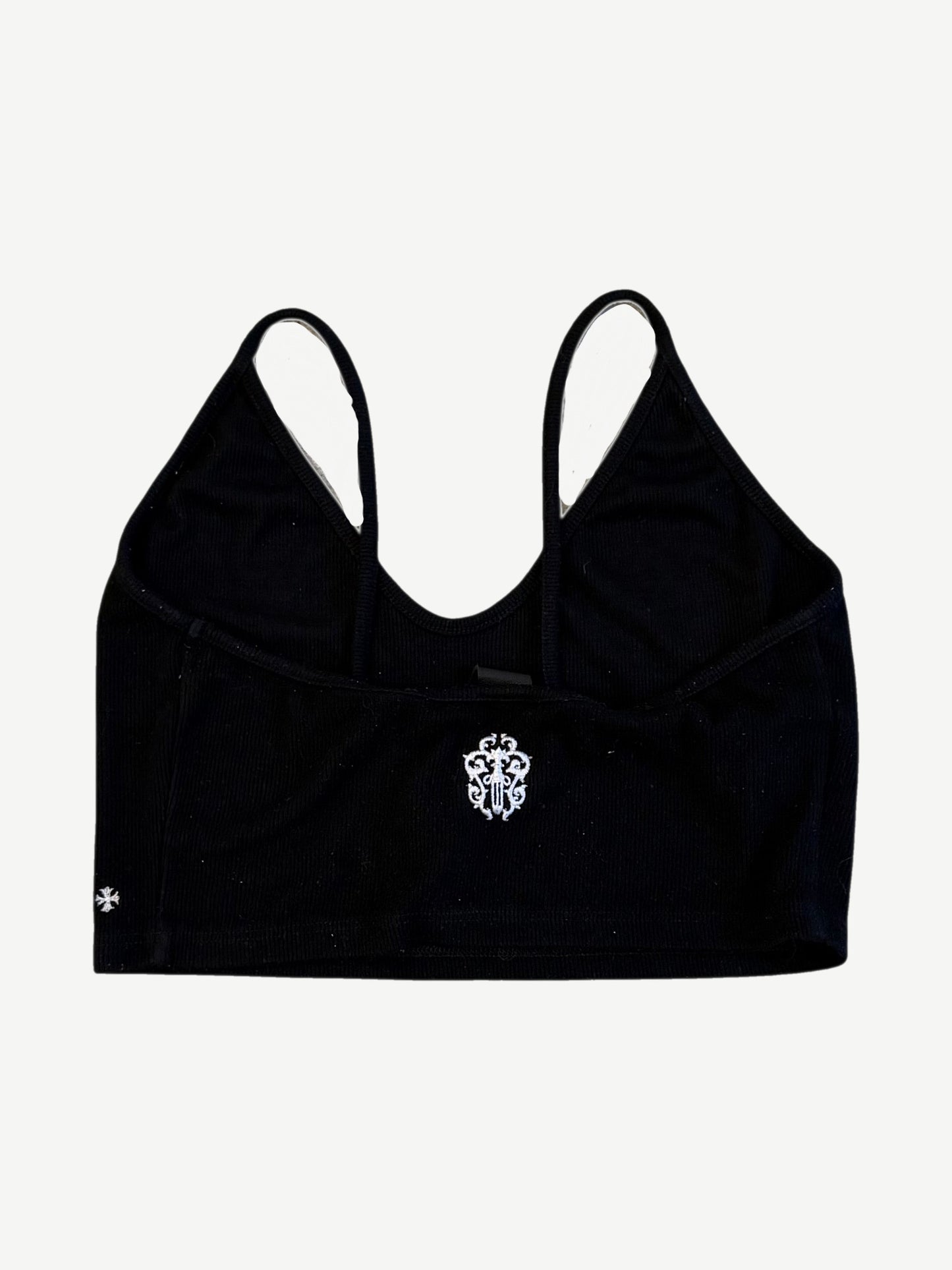 Chrome Hearts Black Cropped Tank Top
