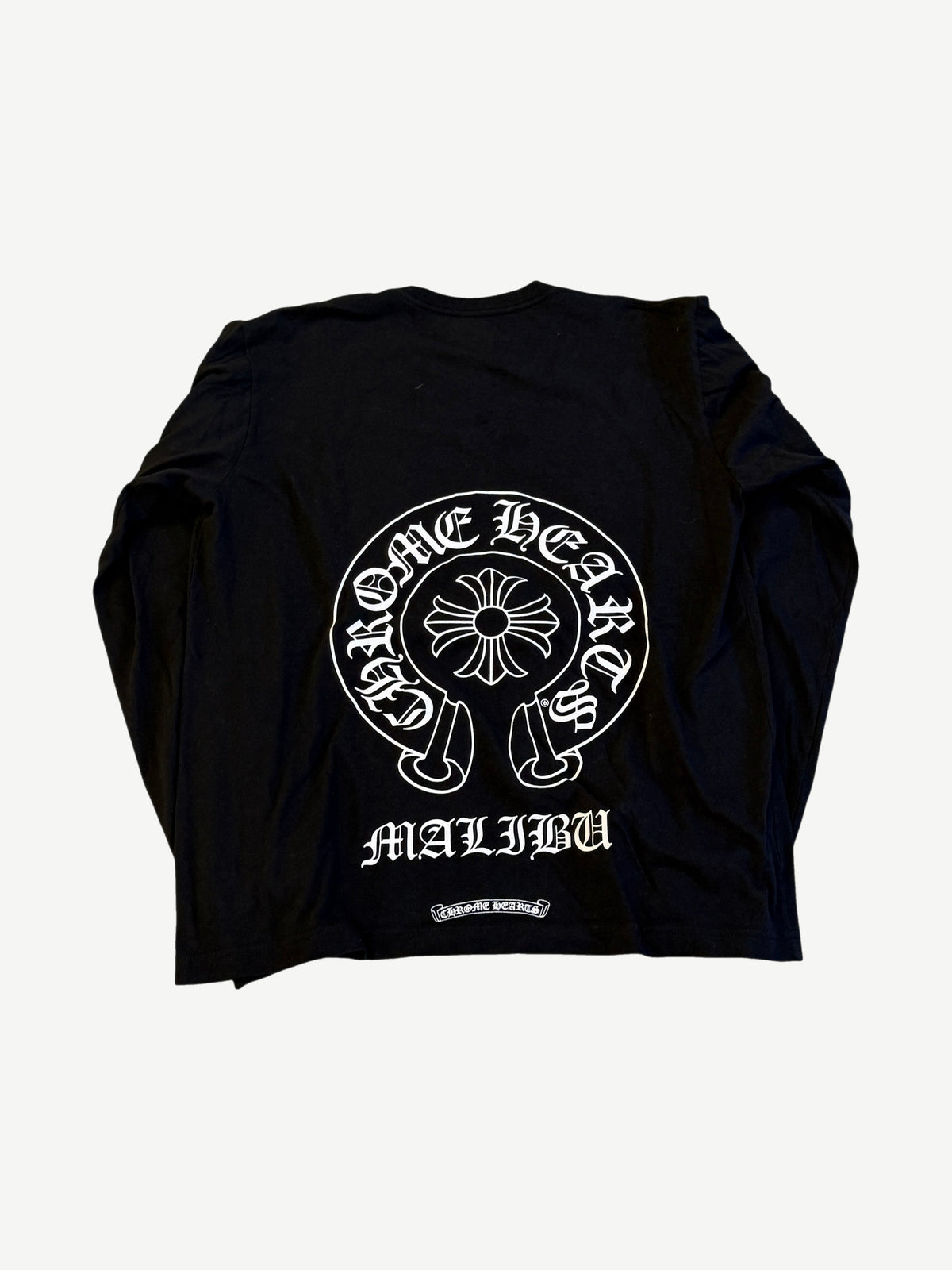 Chrome Hearts Black Malibu Exclusive Horseshoe Floral Longsleeve