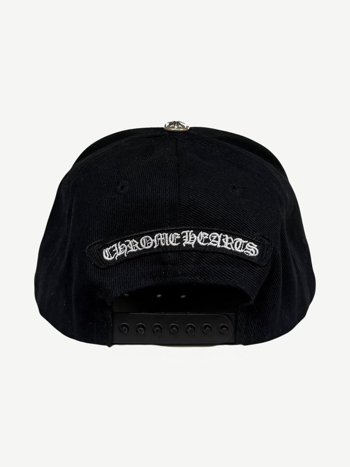 Chrome Hearts Black White Denim Dagger Baseball Hat
