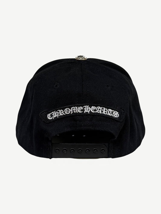 Chrome Hearts Black White Denim Dagger Baseball Hat