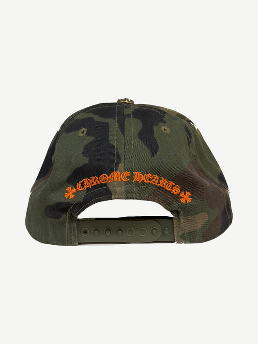 Chrome Hearts Camo Orange CH Baseball Hat
