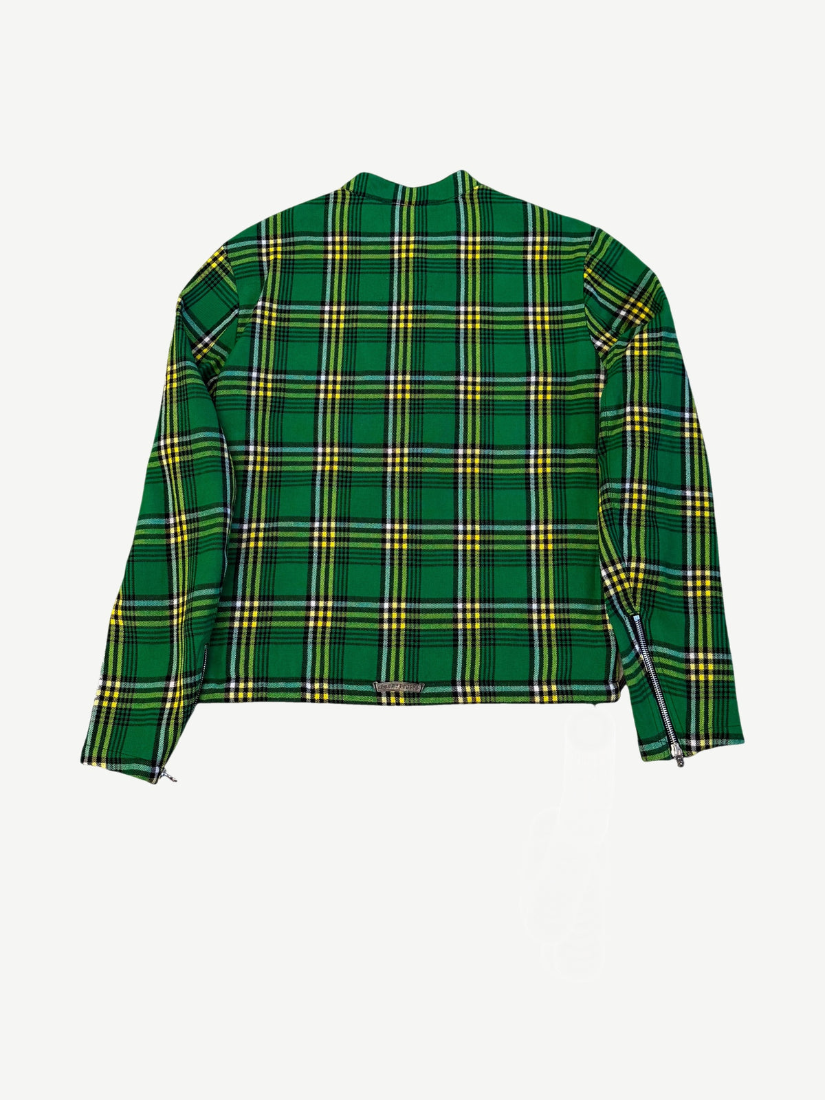Chrome Hearts Green Y Not Easy Riders Masai Check Halfzip Jacket