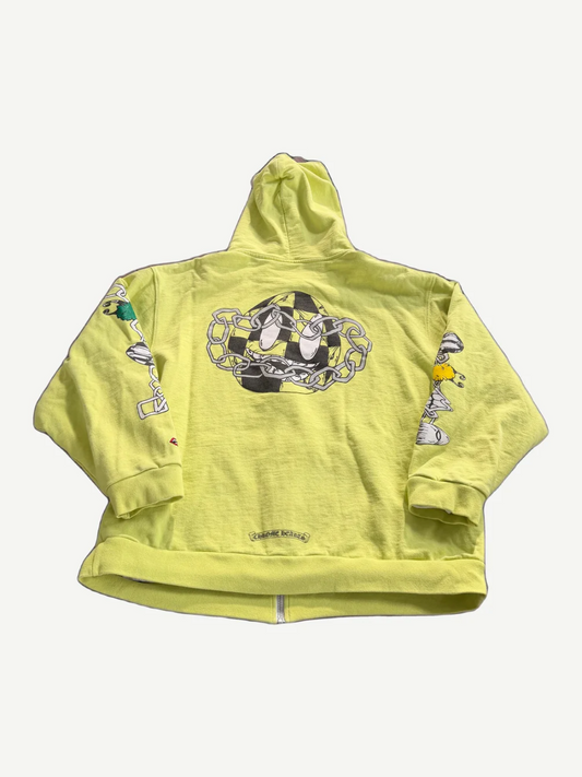 Chrome Hearts Matty Boy Lime Link Thermal Lined Zipup