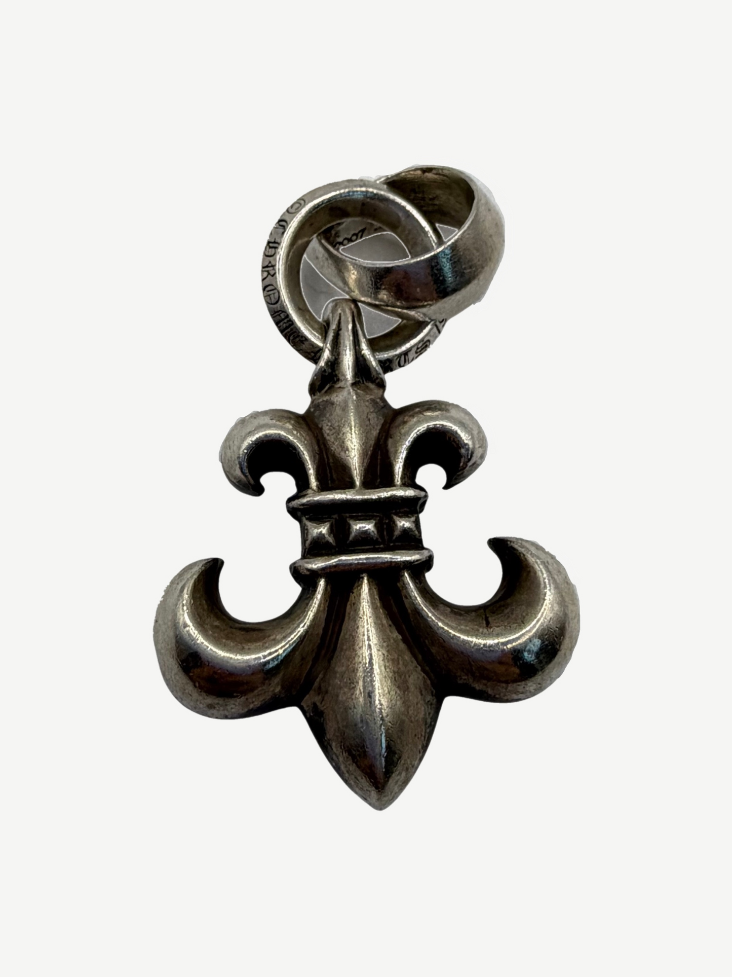 Chrome Hearts Silver Fleur Pendant with Bale