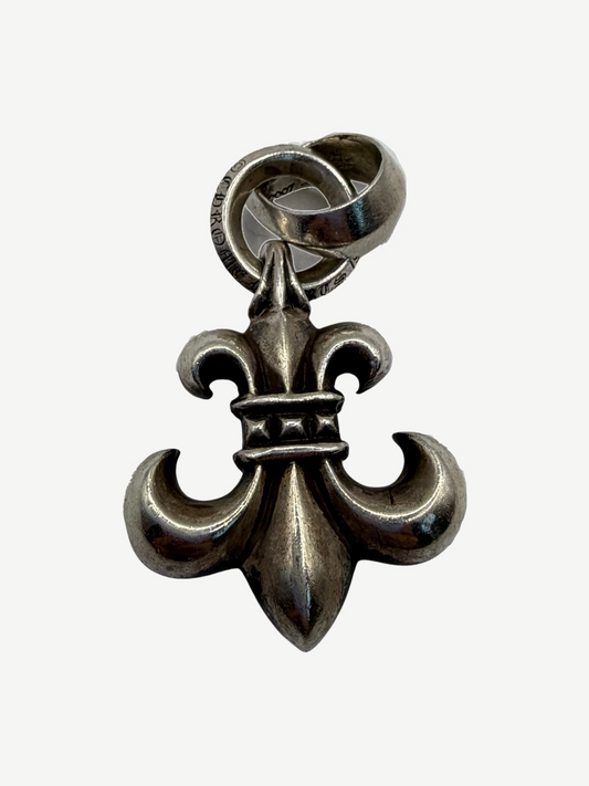 Chrome Hearts Silver Fleur Pendant with Bale