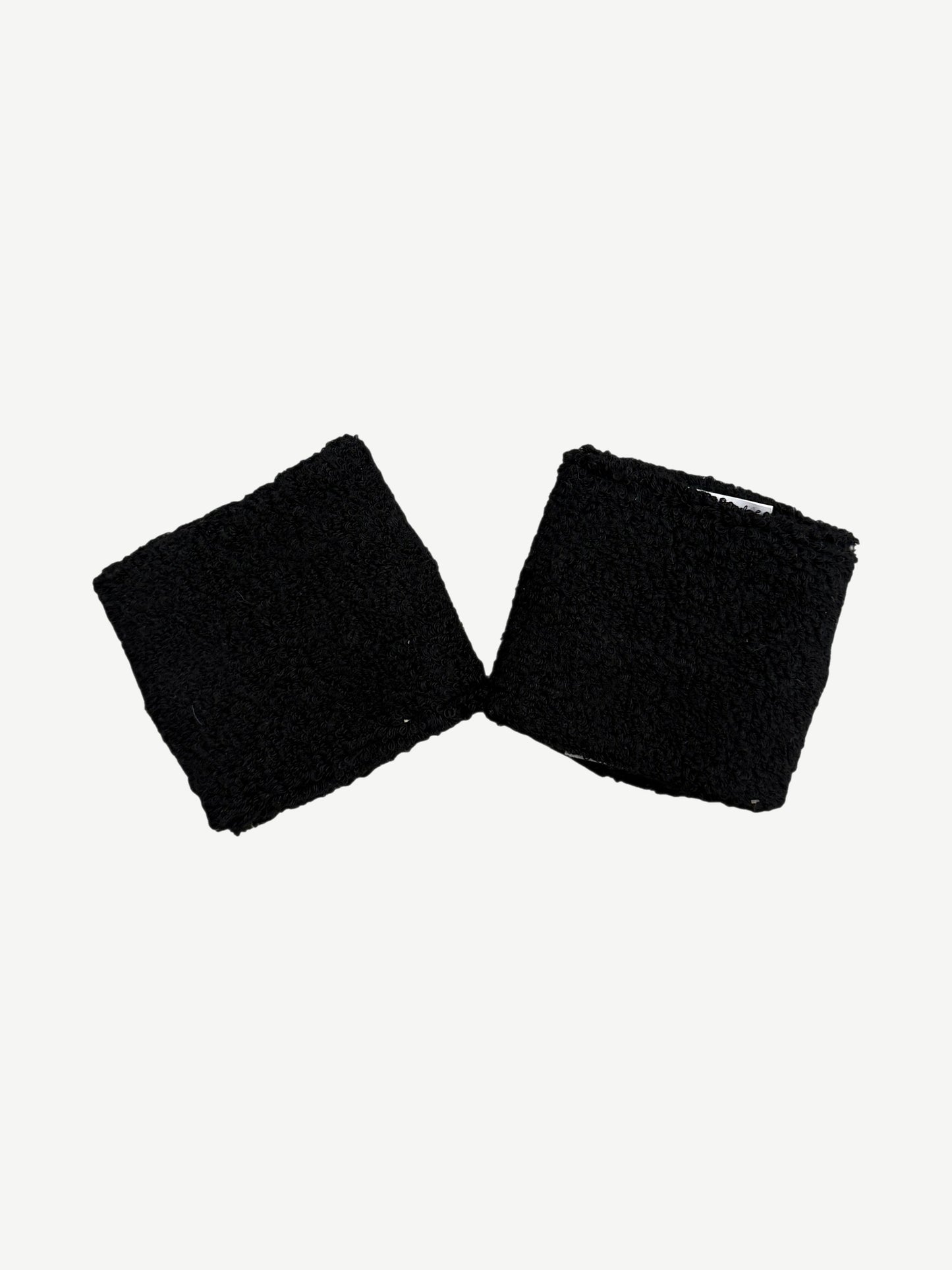 Chrome Hearts White Patent Leather Cross Patch Wrist Sweatbands