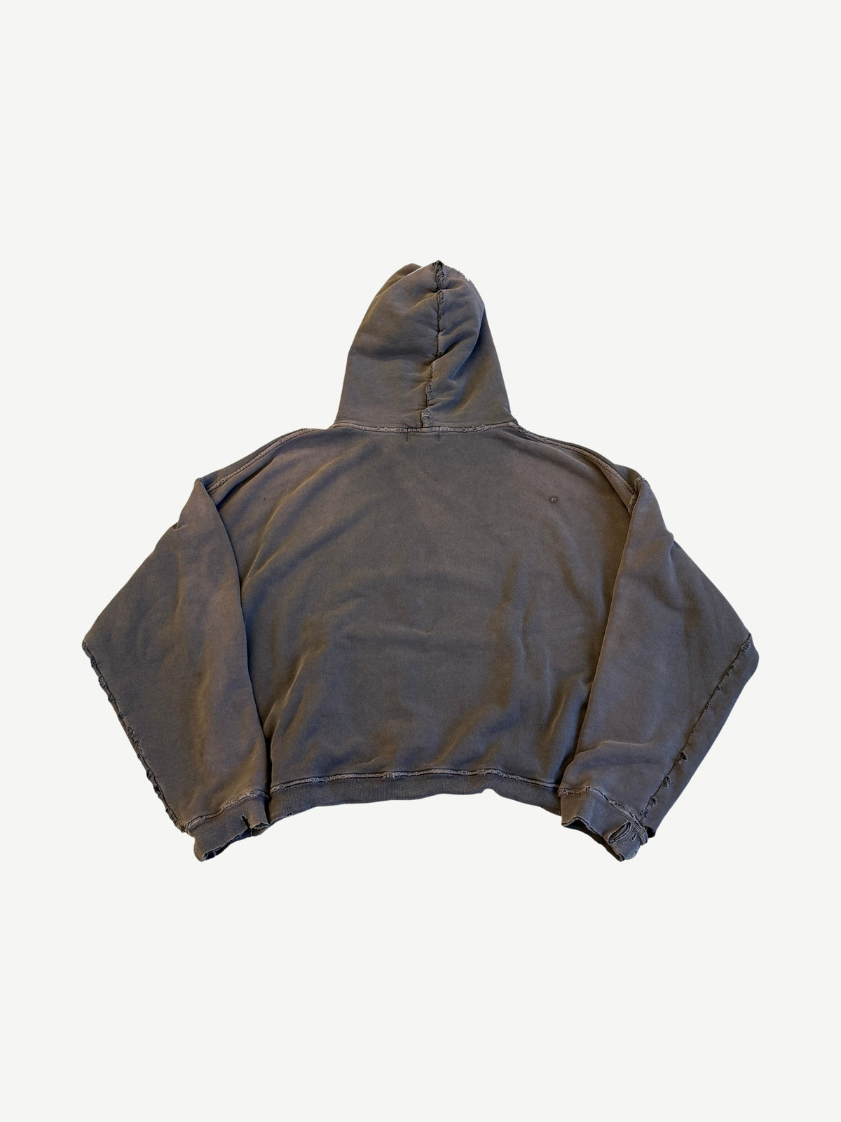 Enfants Riches Deprimes Sunfaded Gray Classic Logo Distressed Hoodie