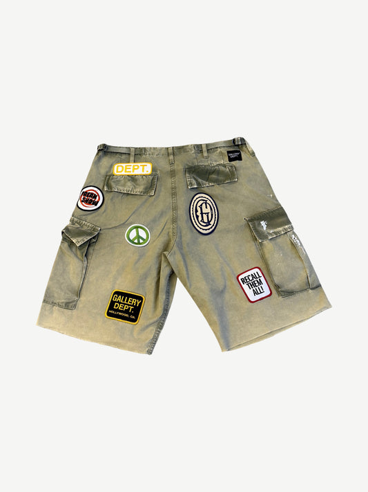 Gallery Dept Kenzie G Patch Fatigue Cargo Shorts