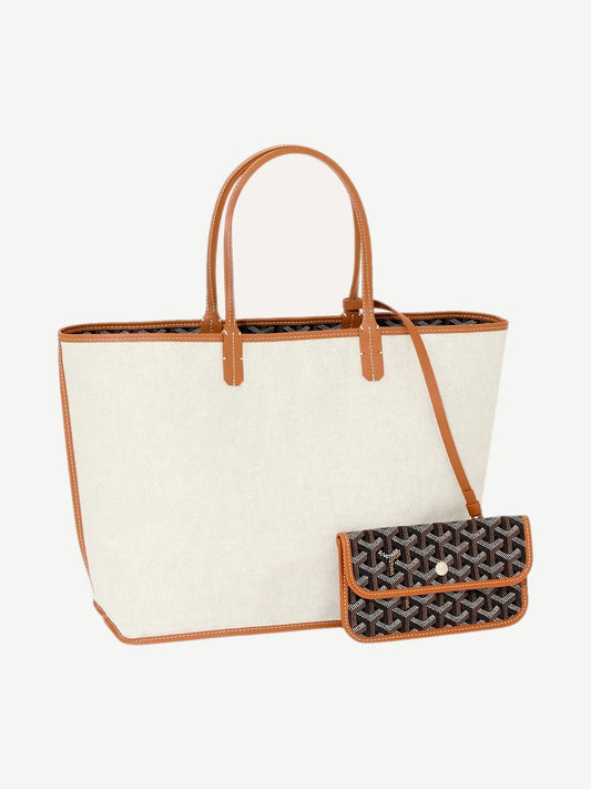 Goyard Black Brown Saint Louis PM Tote Bag