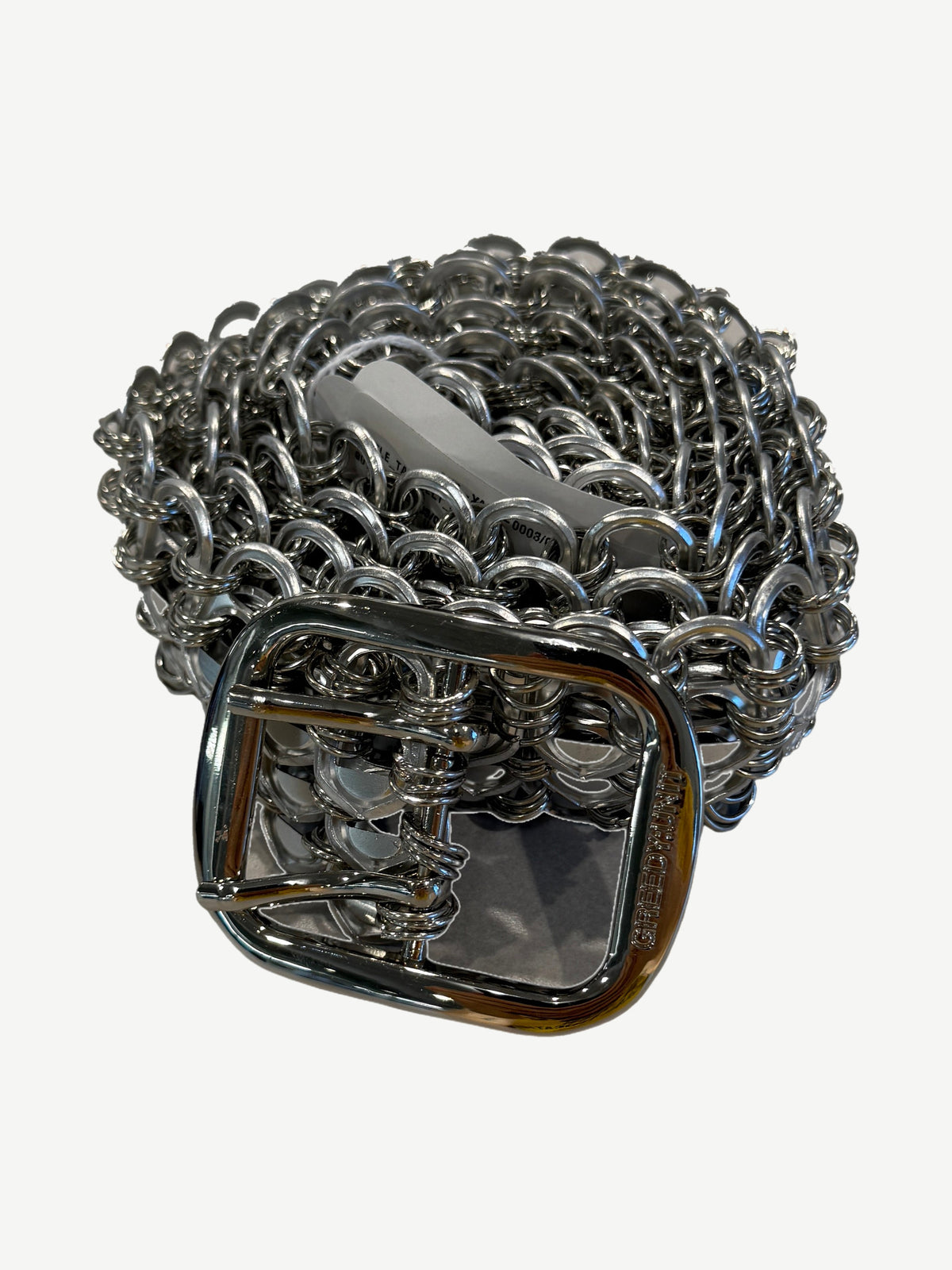 Greedy Unit Silver Bottle Cap Belt