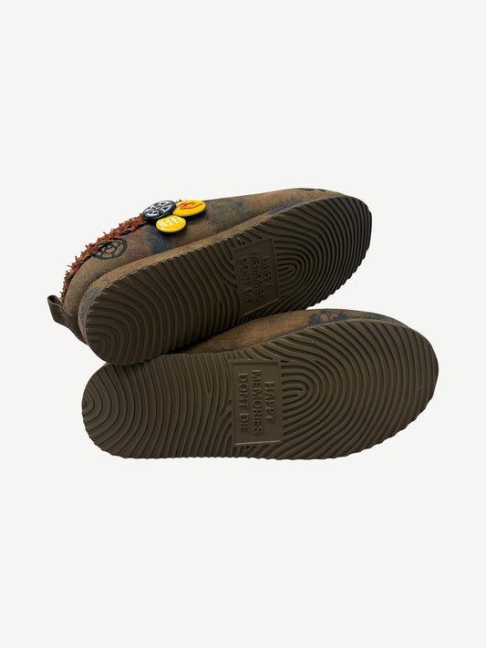 Happy Memories Don't Die HMDD Graffiti Mule Slippers