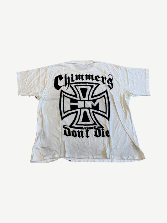 Happy Memories Don't Die HMDD White Chimmers Ghost Pocket Tee