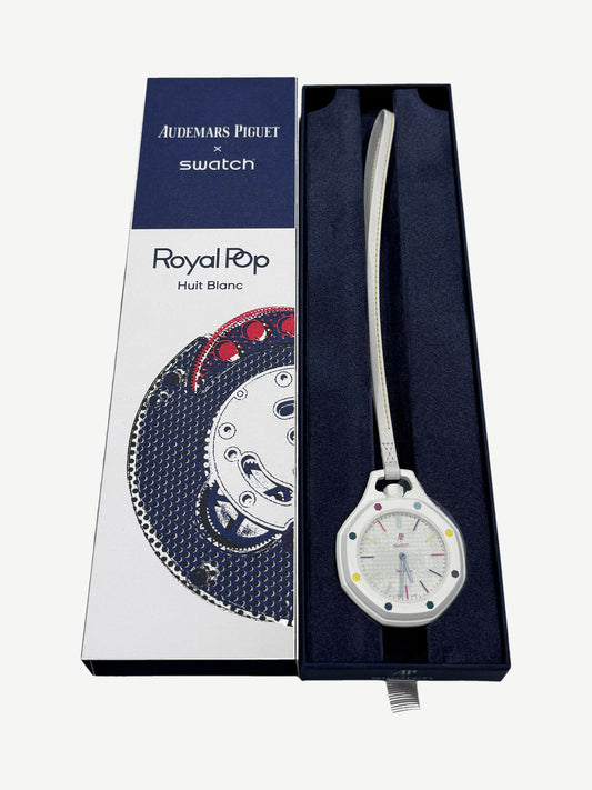 Huit Blanc Swatch x Audemars Piguet AP Bioceramic Royal Pop