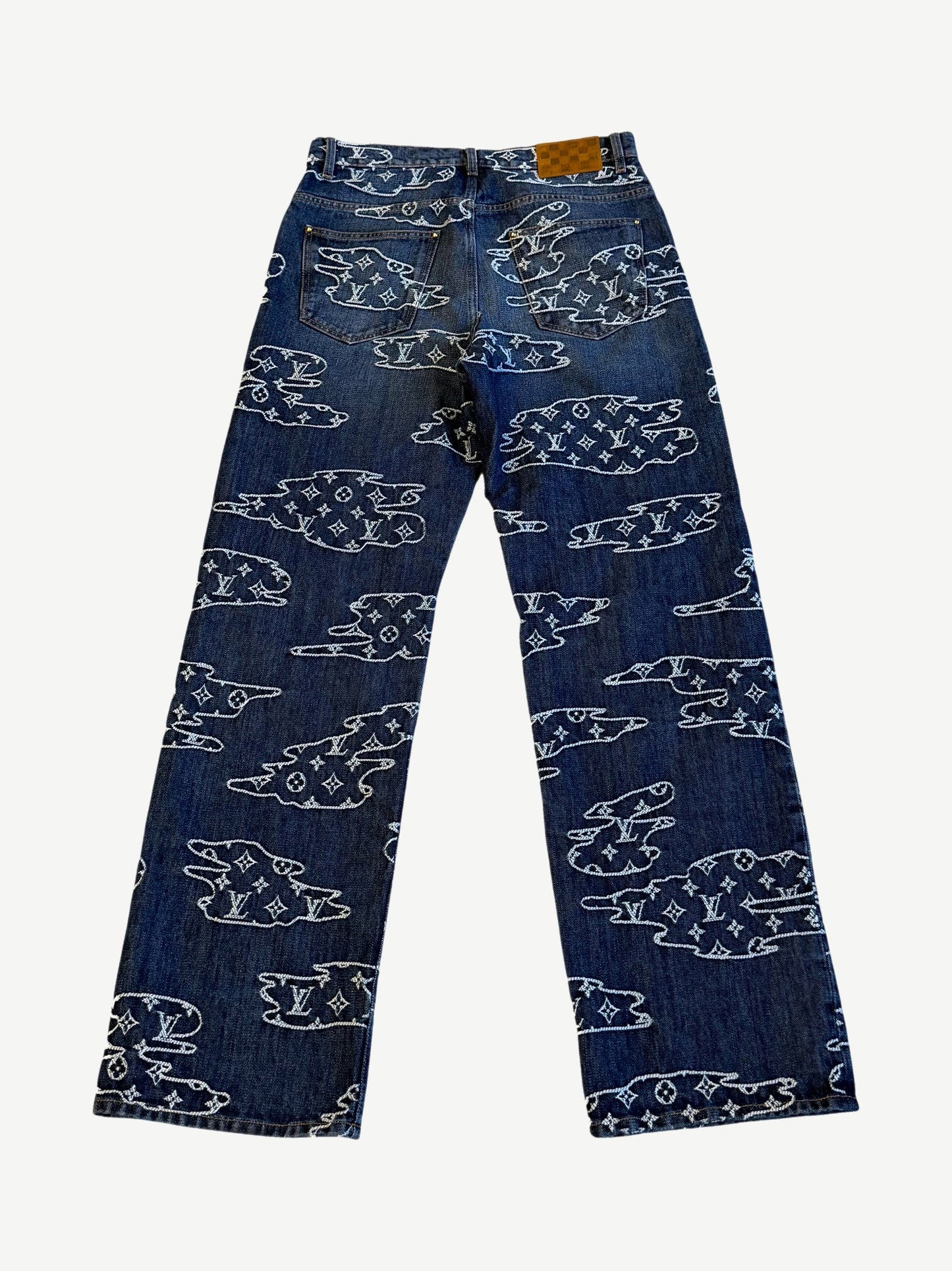 Louis Vuitton Monogram Cloud Denim Skate Pants