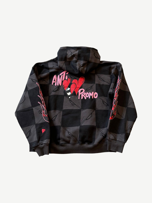 Matty Boy Anti Promo Flame Print 99 Eyes Hoodie