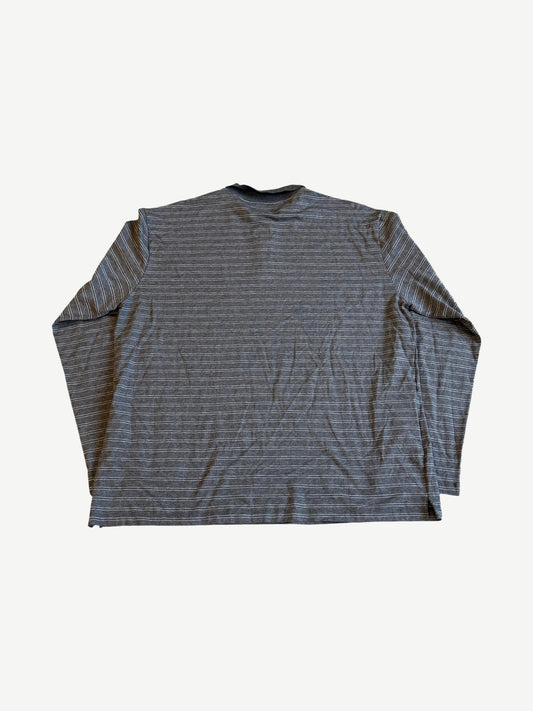 Miu Miu Gray Striped Cotton Jersey Polo