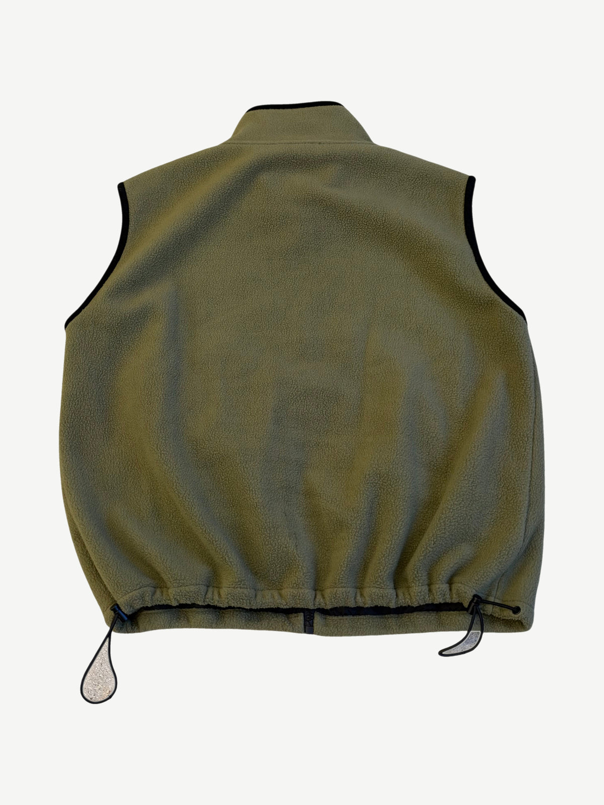Miu Miu Olive Green Fleece Zipper Vest