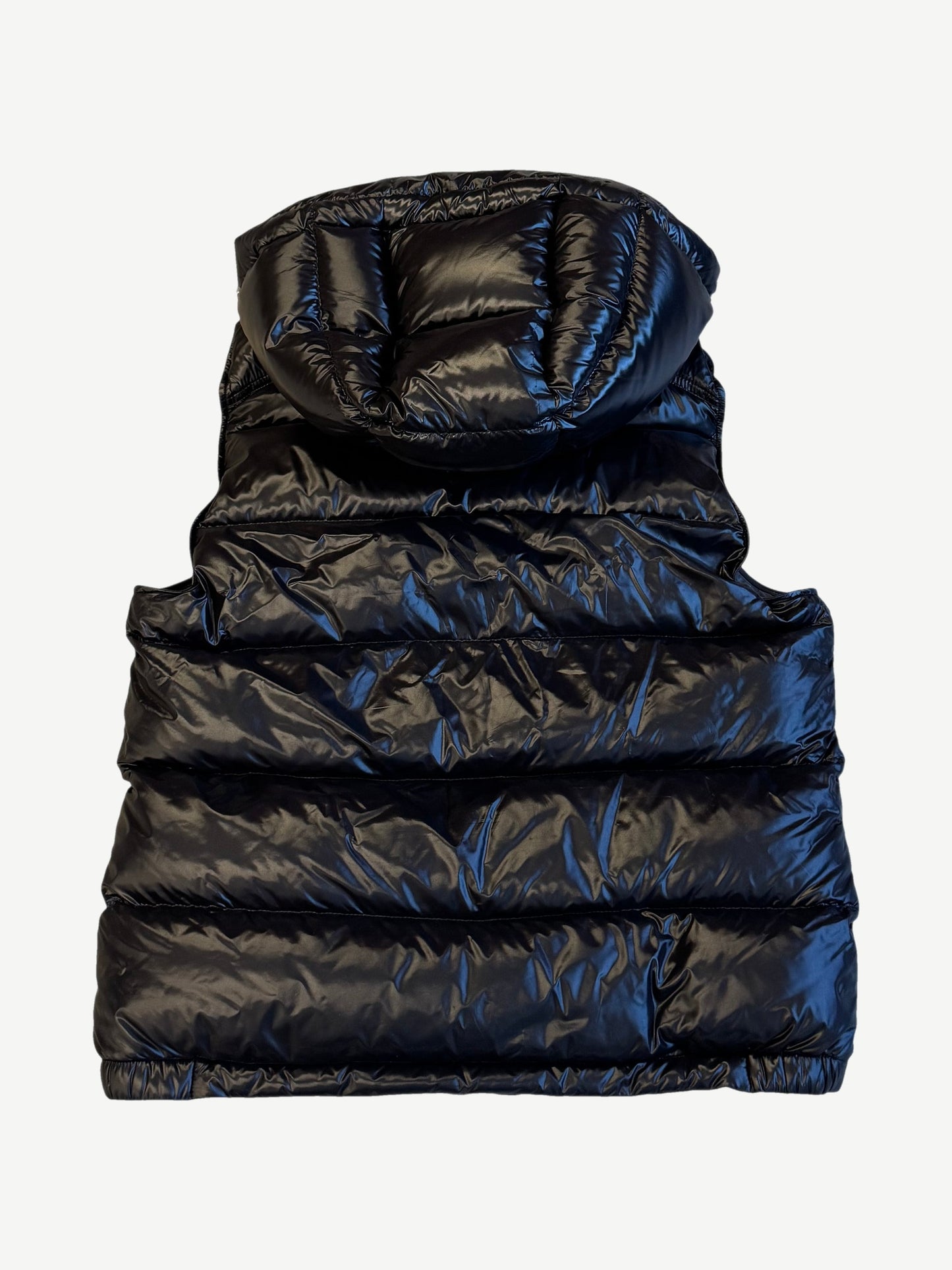 Moncler Black Bormes Hooded Down Puffer Vest
