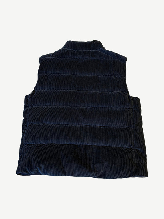Prada Navy Blue Corduroy Padded Down Vest