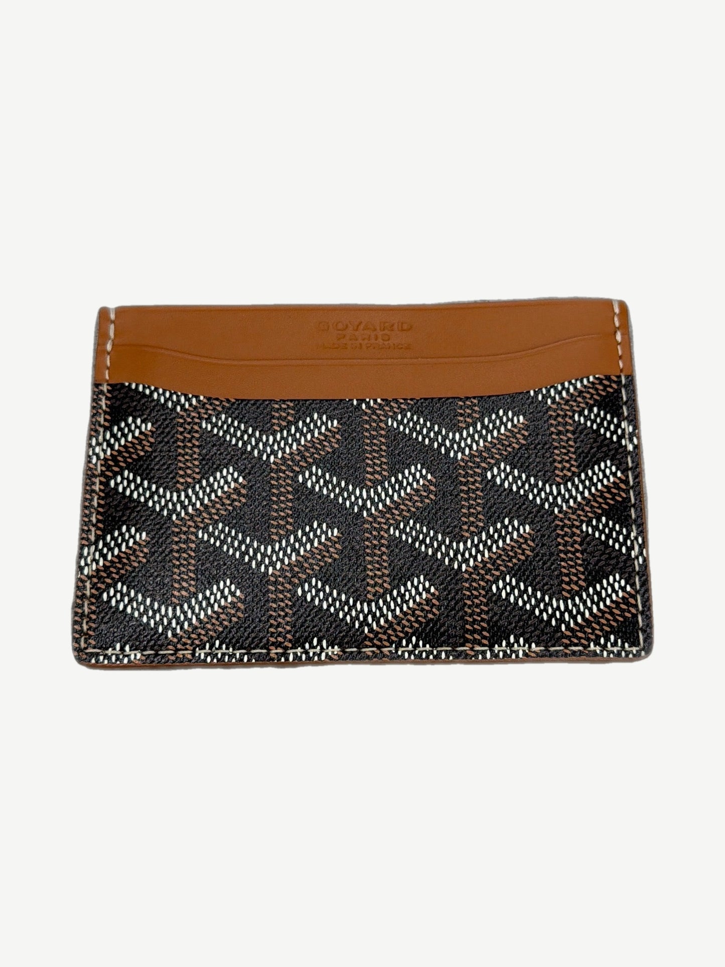 Goyard Brown Saint Sulpice Card Holder Wallet