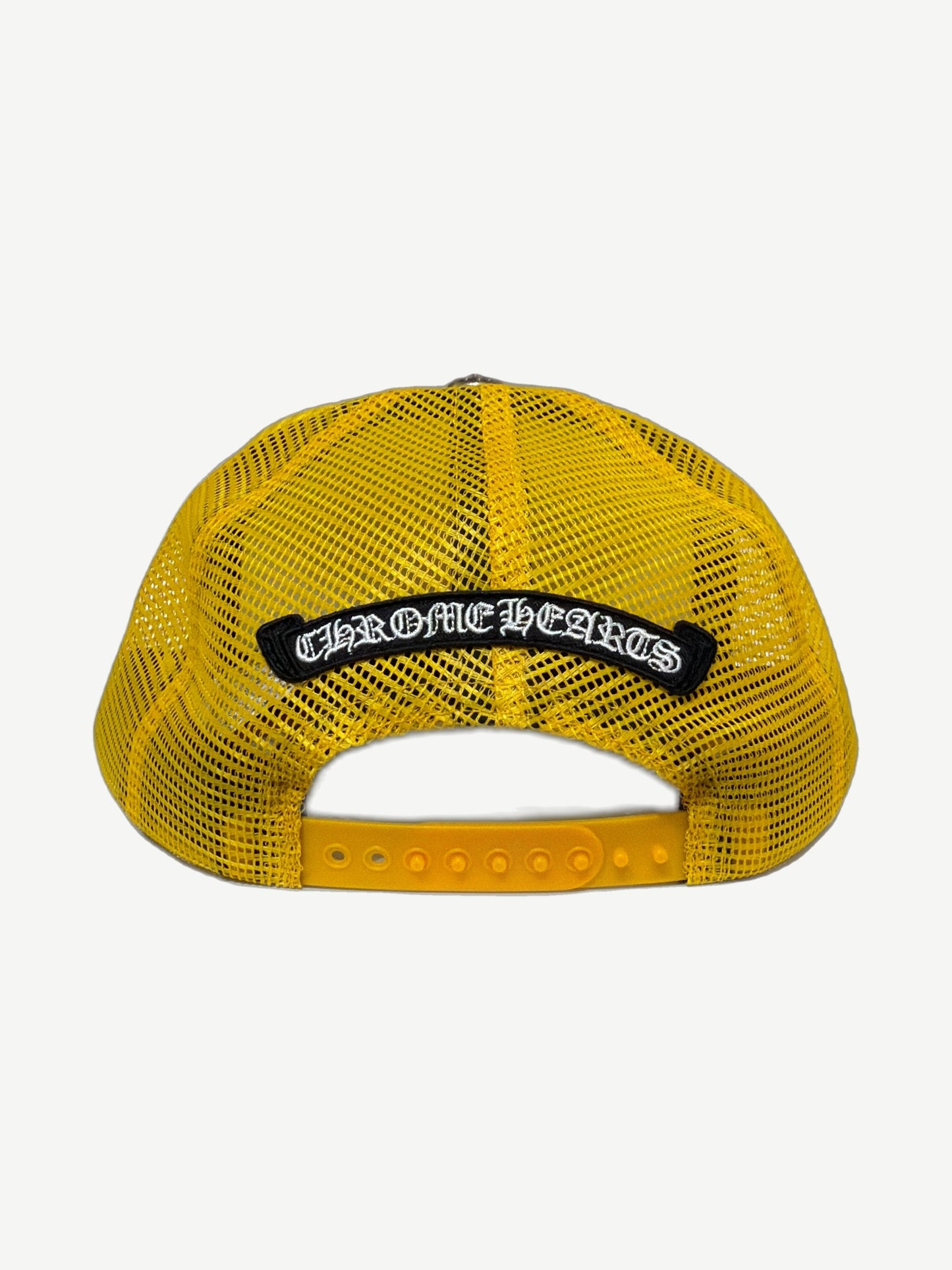Chrome Hearts Yellow Multicolor Crosses Cemetery Trucker Hat
