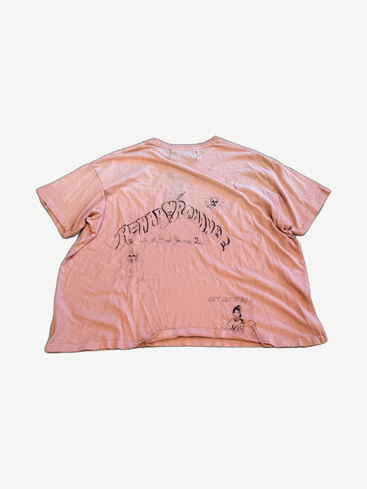 Paly Hollywood Rehab Romance Pink Pocket Tee