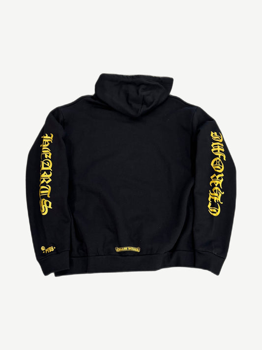 Chrome Hearts Black Gold 1988 Script Hoodie